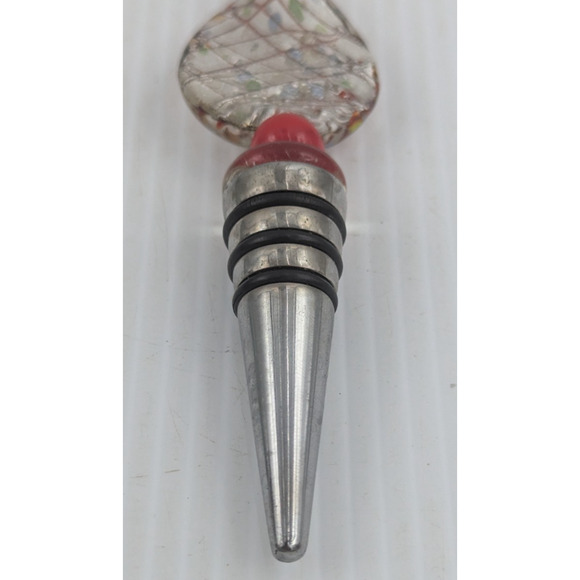 Art Glass Wine Bottle Stopper - Picture 3 of 8
